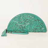 American Darling Clutch Hand Tooled Genuine Leather Women Bag Western Handbag Purse