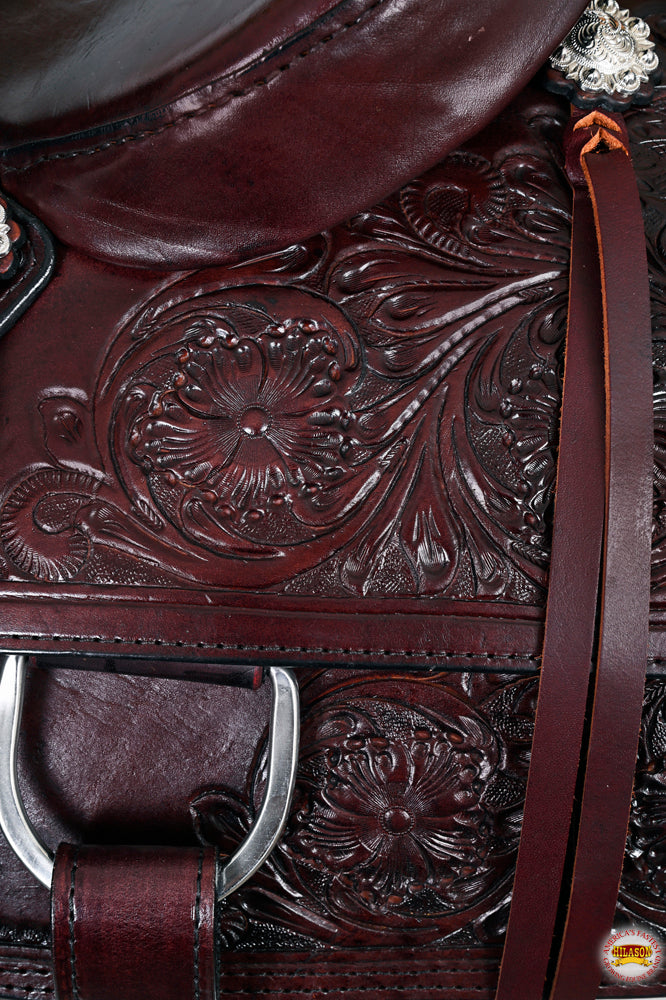 HILASON Western Horse Cutting Cutter Trail Pleasure American Leather Saddle