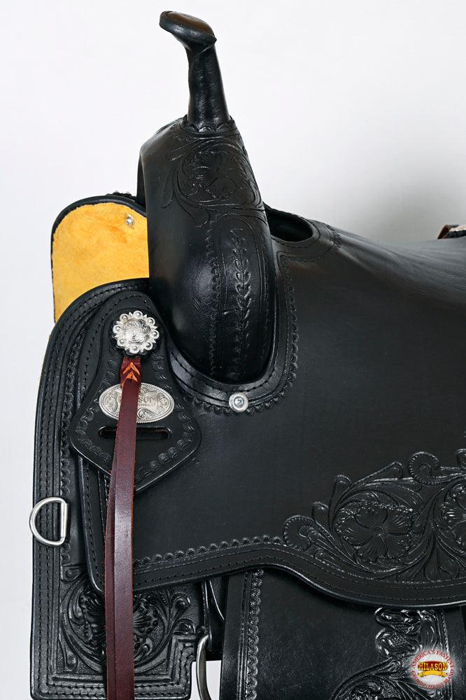 HILASON Western Horse Cutting Cutter Trail Pleasure American Leather Saddle