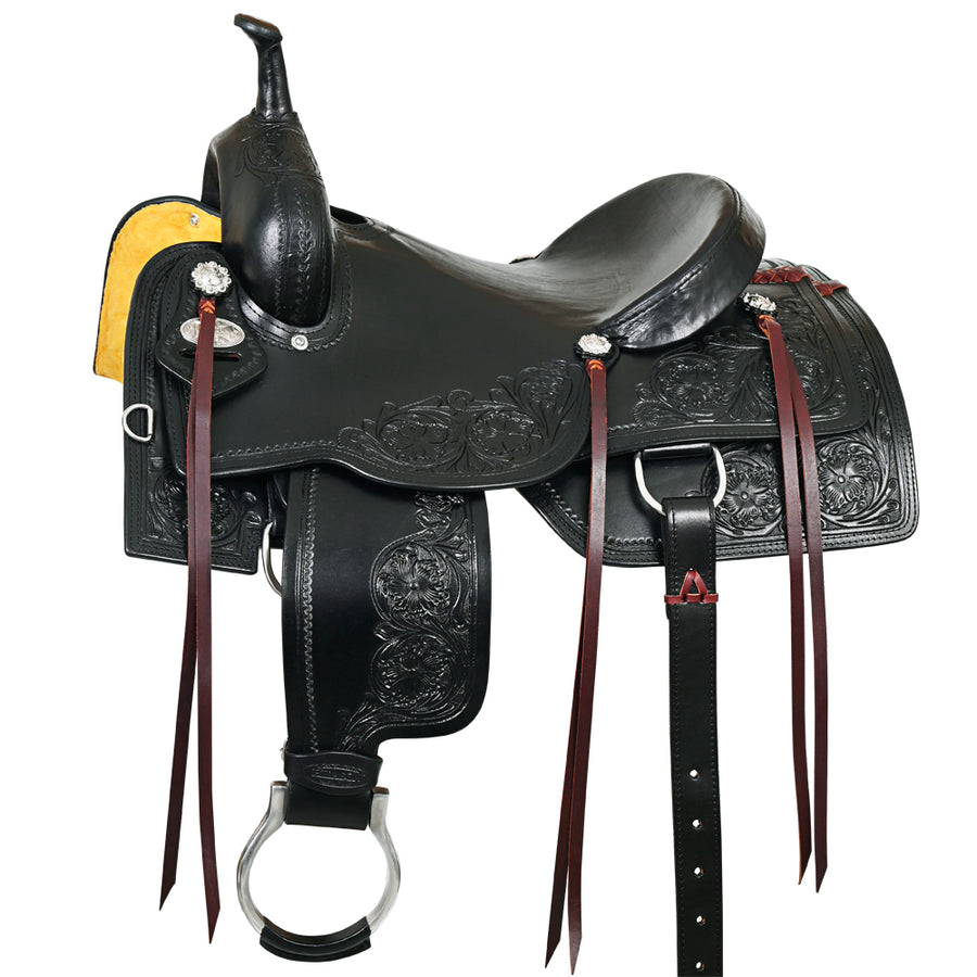 HILASON Western Horse Cutting Cutter Trail Pleasure American Leather Saddle - Uhorse