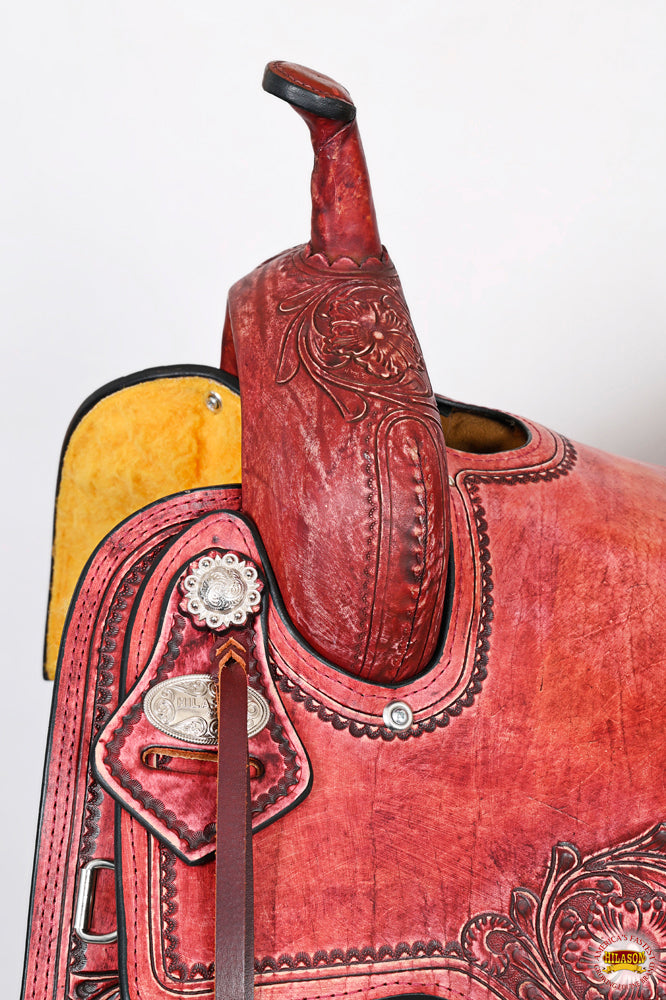 HILASON Western Horse Cutting Cutter Trail Pleasure American Leather Saddle