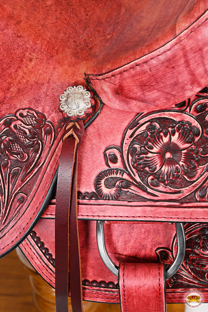 HILASON Western Horse Cutting Cutter Trail Pleasure American Leather Saddle