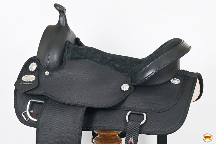 HILASON Flex Tree Western Horse Saddle Cordura Synthetic Trail & Pleasure | for Horses