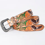 American Darling ADBLF160-L Beautifully Hand Tooled Genuine American Leather Belt Men and  Women