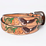 American Darling ADBLF160-L Beautifully Hand Tooled Genuine American Leather Belt Men and  Women