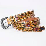 American Darling ADBLF172-M Beautifully Hand Tooled Genuine American Leather Belt Men and  Women