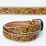 American Darling ADBLF172-M Beautifully Hand Tooled Genuine American Leather Belt Men and  Women