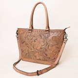 American Darling ADBG1246A Hand Tooled Genuine Leather Women Bag W. by Hilason – Cowboy and equestrian accessories