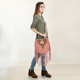 American Darling Hand Tooled Genuine Leather Women Bag Western Handbag Purse