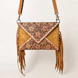 American Darling Envelope Hand Tooled Genuine Leather Western Women Bag Handbag Purse | for Cute