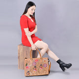 American Darling Briefcase Hand Tooled Genuine Leather Women Bag Western Handbag Purse