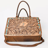 American Darling Briefcase Hand Tooled Genuine Leather Women Bag Western Handbag Purse