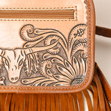 American Darling ADBG1247 Hand Tooled Genuine Leather Women Bag Western Handbag Purse