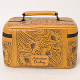 American Darling Jewelry Case Hand Tooled Genuine Leather Women Bag Western Handbag Purse