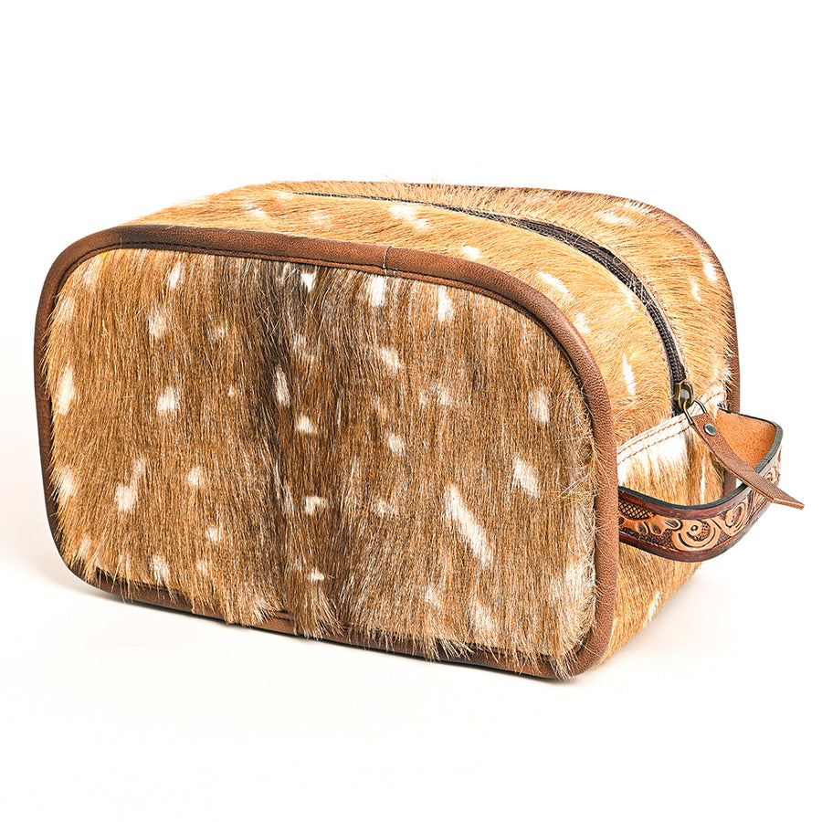 American Darling Western Hair-On Cowhide Jewelry Bag in Genuine Leather - Uhorse