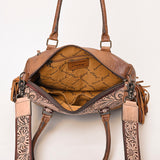 American Darling ADBG1258 Hand Tooled Hair-On Genuine Leather Women Bag Western Handbag Purse