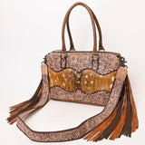 American Darling ADBG1258 Hand Tooled Hair-On Genuine Leather Women Bag Western Handbag Purse