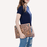 ADBG1266 American Darling Hand Tooled Genuine Leather Women Bag Western Handbag Purse