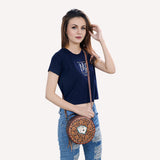 American Darling ADBG1270 Hand Tooled Genuine Leather Women Bag Western Handbag Purse