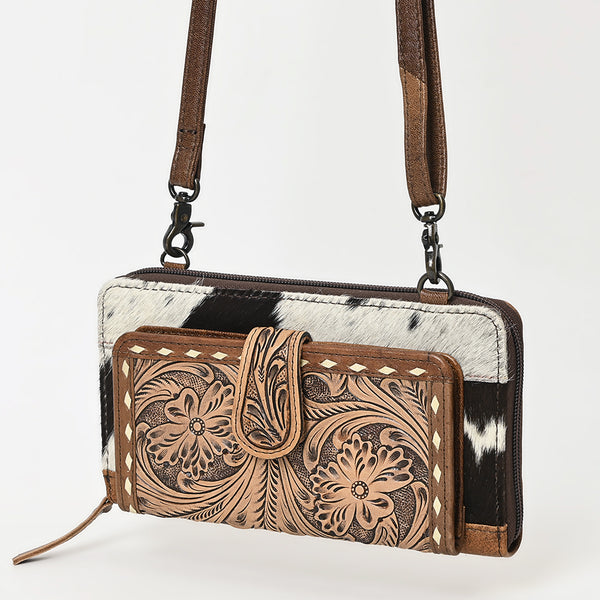 American Darling ADBG1288 Hand Tooled Hair On Genuine Leather women by Hilason – Cowboy and equestrian accessories