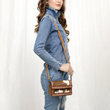 American Darling ADBG1295 Hair-On Genuine Leather Women Bag Western Handbag Purse