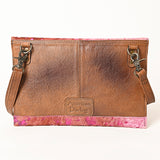 American Darling Hair-On Cowhide Wallet Bag – Genuine Leather Crossbody with Adjustable Strap and Secure Magnetic Closure