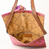 American Darling Hair-On Cowhide Wallet Bag – Genuine Leather Crossbody with Adjustable Strap and Secure Magnetic Closure