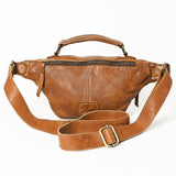 Never Mind Nmbgm148A Fanny Pack Vintage Handmade Genuine Cowhide Leather Women Bag Western Handbag Purse