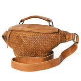 Never Mind Nmbgm148A Fanny Pack Vintage Handmade Genuine Cowhide Leather Women Bag Western Handbag Purse