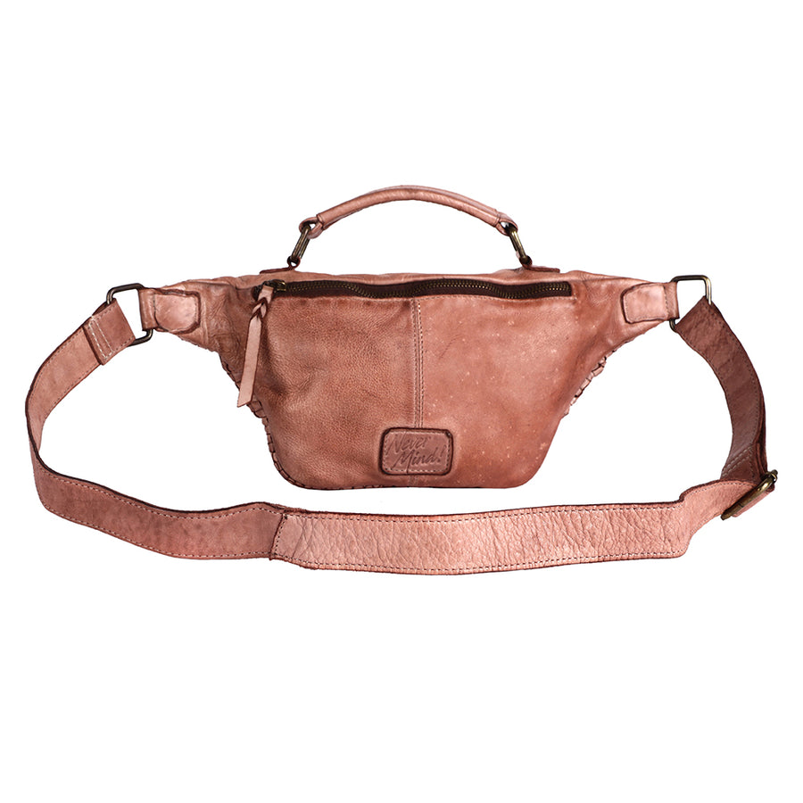 Never Mind Nmbgm148B Fanny Pack Vintage Handmade Genuine Cowhide Leather Women Bag Western Handbag Purse