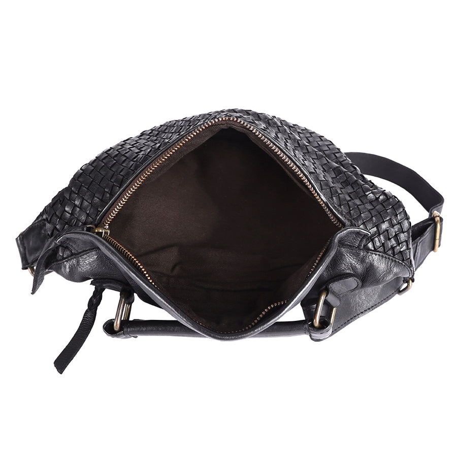 Never Mind Nmbgm148D Fanny Pack Vintage Handmade Genuine Cowhide Leather Women Bag Western Handbag Purse