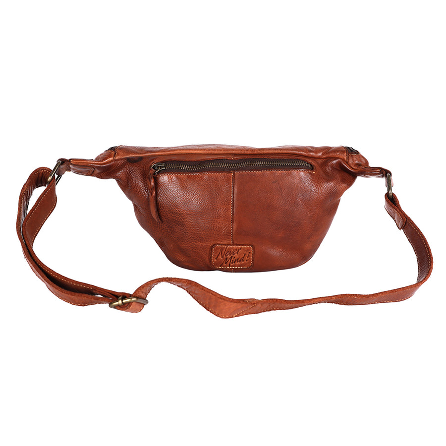 Never Mind Nmbgm153 Fanny Pack Vintage Handmade Genuine Cowhide Leather Women Bag Western Handbag Purse