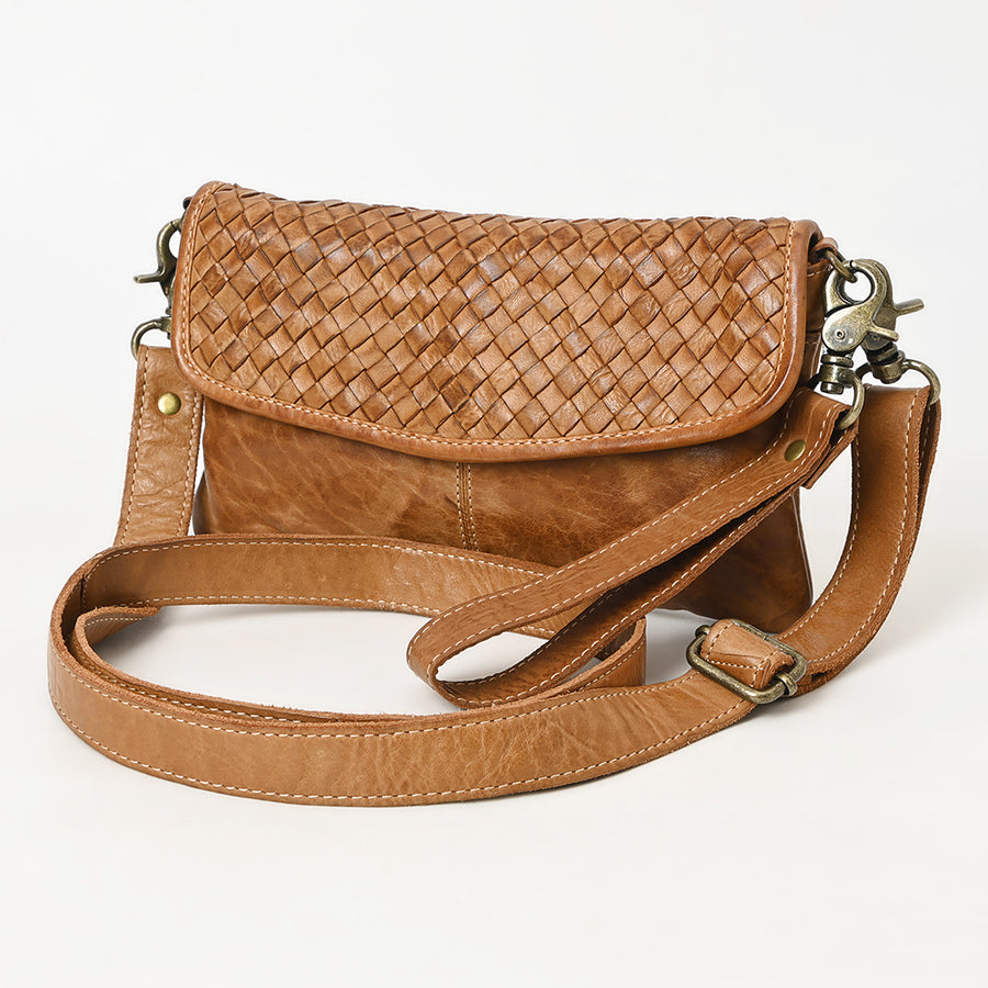 Never Mind Nmbgm155 Small Crossbody Vintage Handmade Genuine Cowhide by Hilason – Cowboy and equestrian accessories
