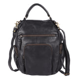 Never Mind Nmbgm156B Backpack Vintage Handmade Genuine Cowhide Leather Women Bag Western Handbag Purse