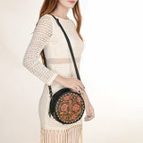 American Darling Canteen Hand Tooled Genuine Leather Women Bag Western Handbag Purse