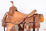 HILASON Western Horse Cutter Trail Barrel American Leather Saddle Tan