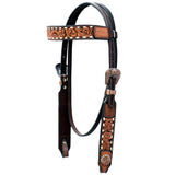 Comfytack Floral Horse Western Leather Breast Collar & Headstall