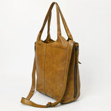 Never Mind Nmbgm160 Tote Vintage Handmade Genuine Cowhide Leather Women Bag Western Handbag Purse