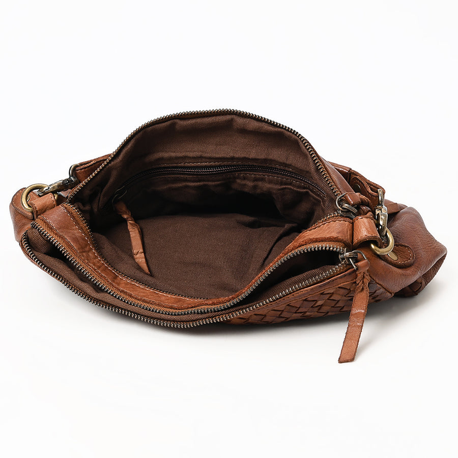 Never Mind NMBGM161A Hobo Vintage Handmade Genuine Cowhide Leather Women Bag Western Handbag Purse