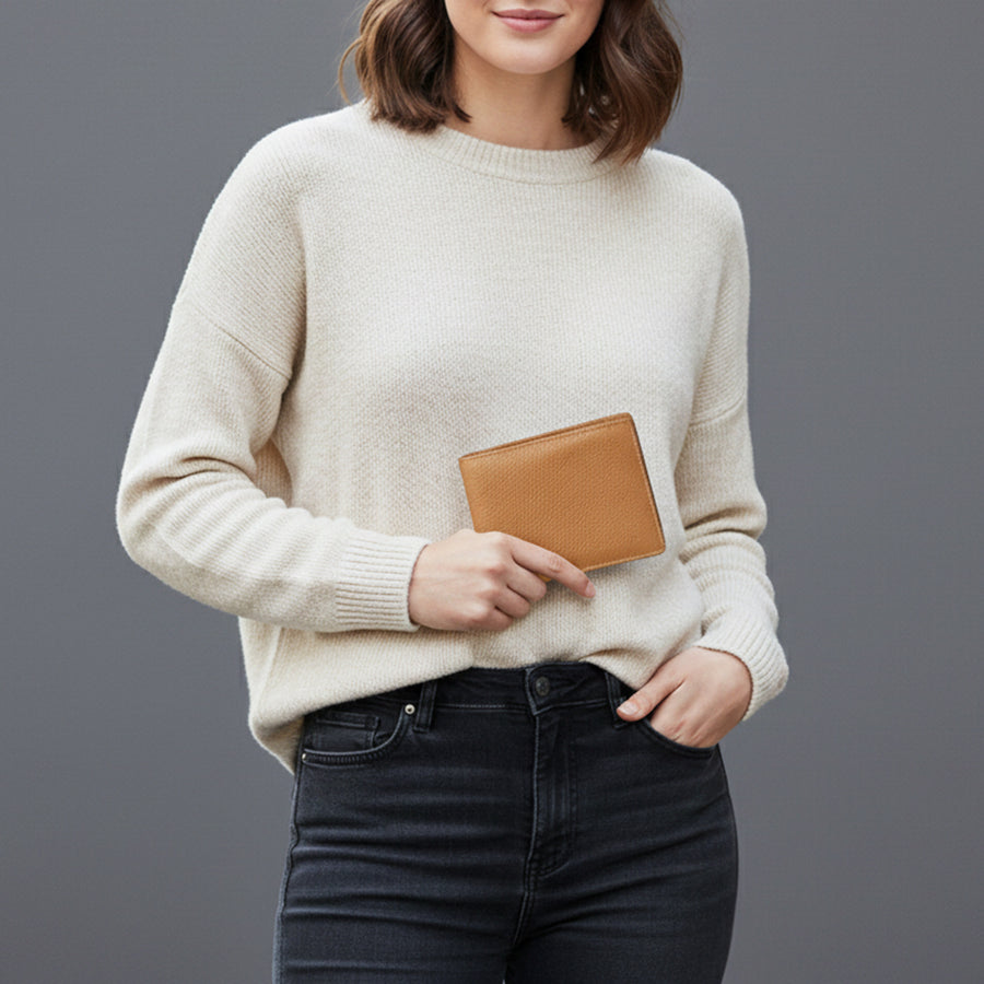 American Darling Wallet Western Genuine Leather Handcrafted Classic Bifold Pocket Wallet with YKK Zipper Coin Pocket