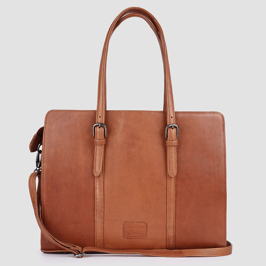 American Darling Tote Bag Western Genuine Leather Handcrafted Shoulder Purse with Adjustable Handles and YKK Zipper