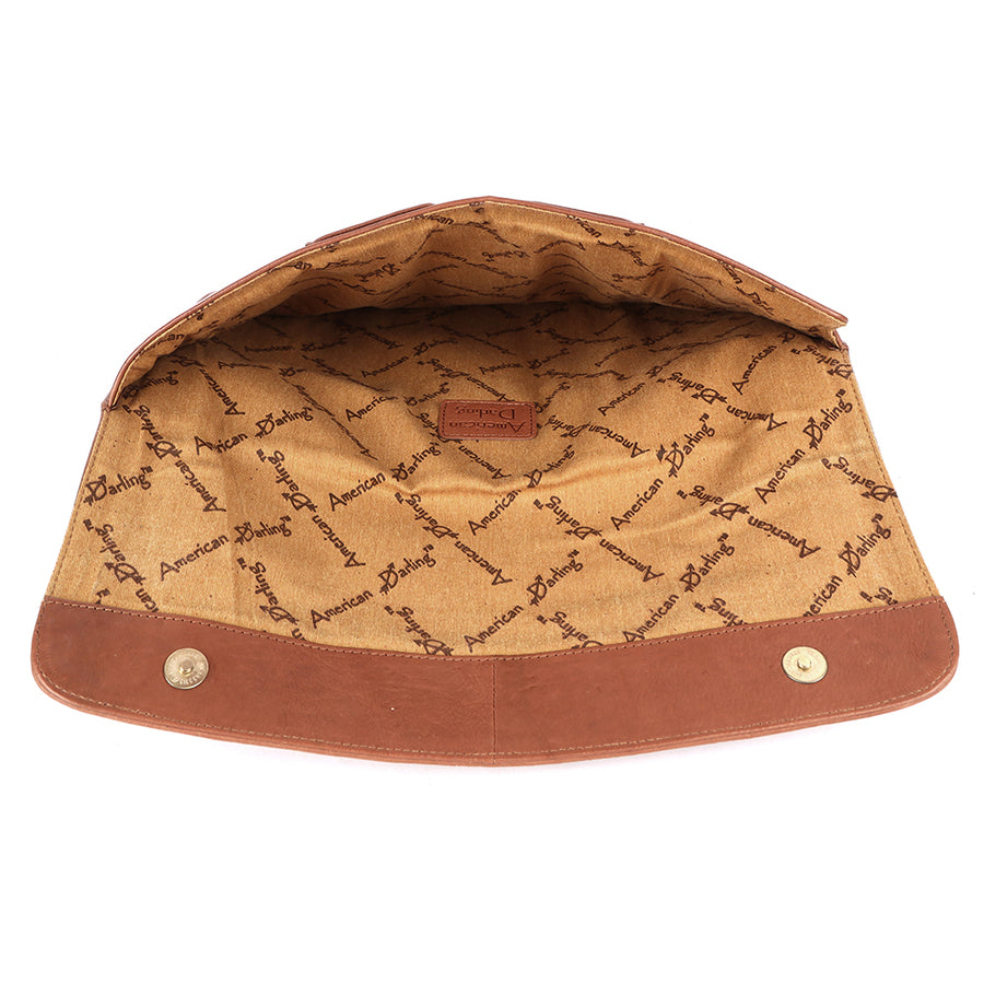 American Darling Wallet Western Genuine Leather Handcrafted Slim Protective Travel Sleeve Envelope Pouch