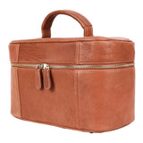 Brown leather saddle bag with metal studs - Uhorse