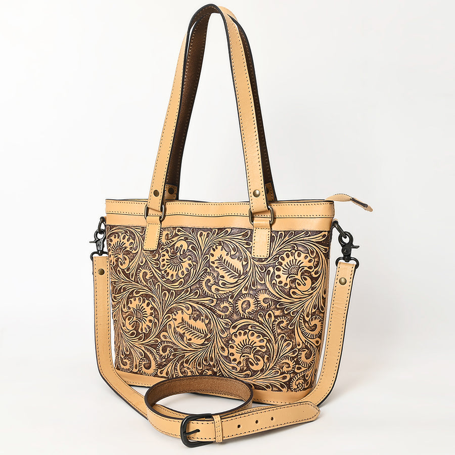 American Darling Tote Hand Tooled Genuine Leather Western Women Bag Handbag Purse | Travel Bags College Casual - Uhorse