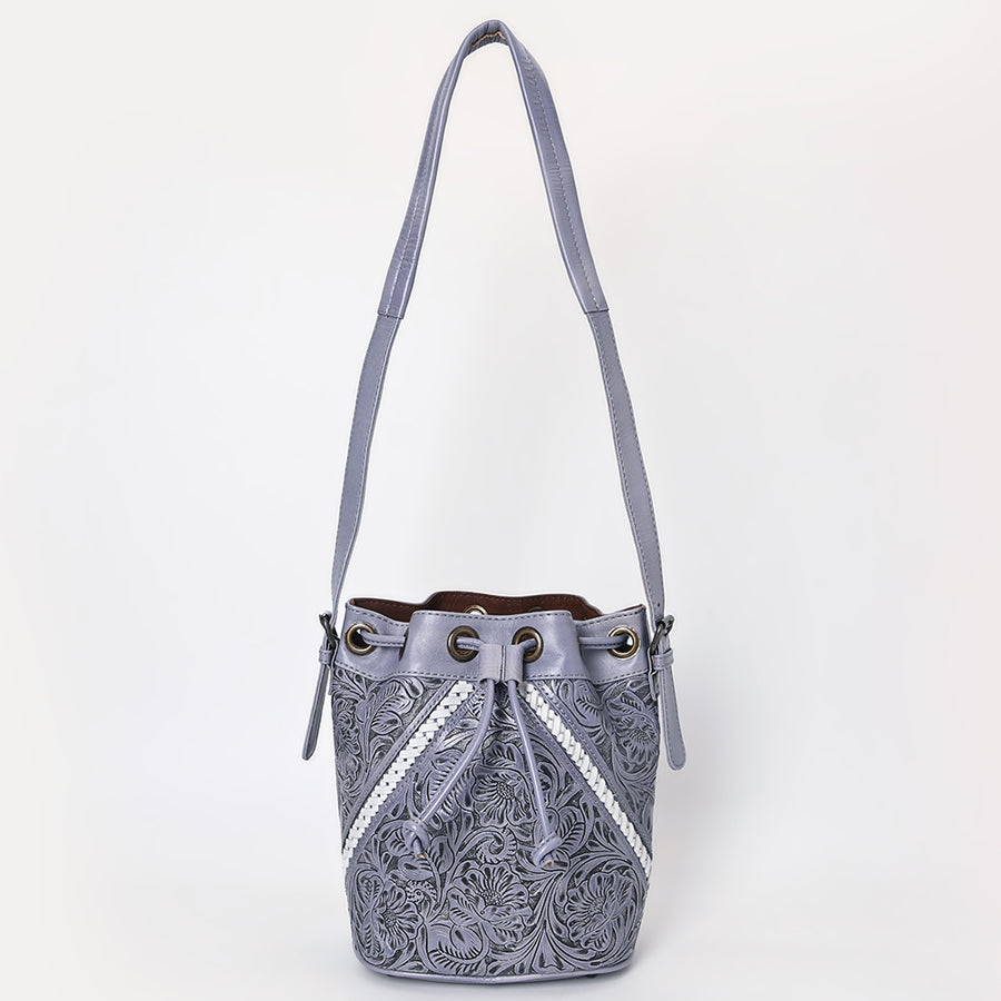 OHLAY OHG101B Bucket Hand Tooled Genuine Leather women bag western handbag purse