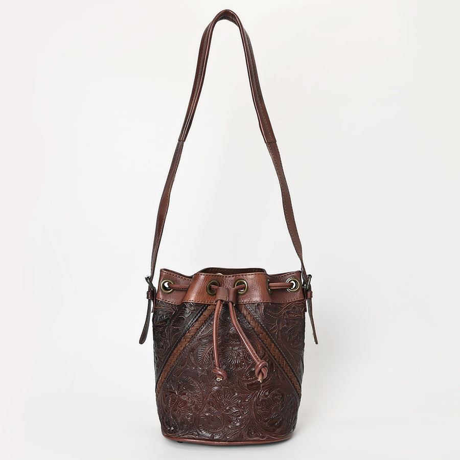 OHLAY OHG101C Bucket Hand Tooled Genuine Leather women bag western handbag purse