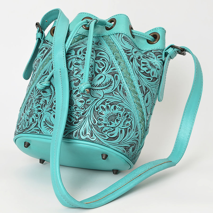 OHLAY OHG101D Bucket Hand Tooled Genuine Leather women bag western handbag purse