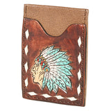 OHLAY SOHCCG102C Card-Holder Hand Tooled Genuine Leather women bag western handbag purse