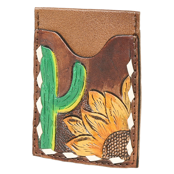 OHLAY OHCCG101 Card-Holder Hand Tooled Genuine Leather women bag by Hilason – Cowboy and equestrian accessories