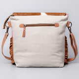 Ohlay Bags OHV120 Cross Body Ii Upcycled Wool Upcycled Canvas Hair-On Genuine Leather Women Bag Western Handbag Purse